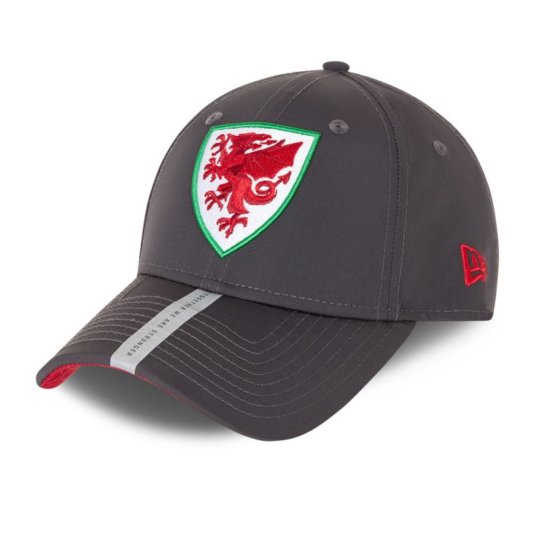 Gorras New Era 9forty Grises - Wales FA Poly 14709UCBD